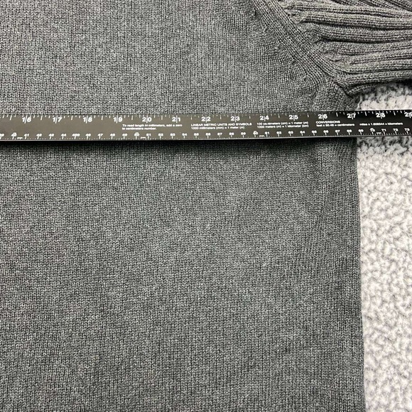St. Johns Bay Sweater Men XXL Gray Plain Pullover Long Sleeve 1/4 Zip Adult 2XL - Picture 6 of 8